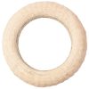Bază de coroniță din paie îmbrăcată în sisal 25cm/5cm – Alb