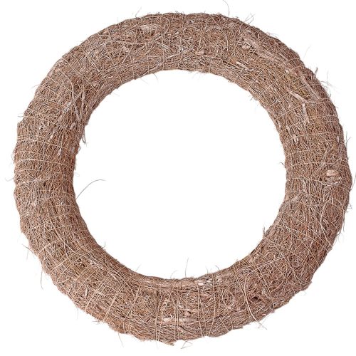 Bază de coroniță din fân acoperită cu sisal 25cm/5cm – Bej