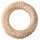 Bază de coroniță din paie cu sisal și decor din sorg 25cm/6cm – Alb