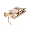 Sanie ornament de Crăciun, 15 x 7 x 3cm, pentru utilizare creativă sau brad de Crăciun - Ren