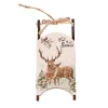Sanie ornament de Crăciun, 15 x 7 x 3cm, pentru utilizare creativă sau brad de Crăciun - Ren