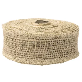 Panglică din iută natur cu margine cusută 5cm x 9m
