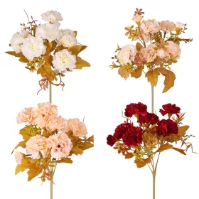   Buchet de flori artificiale Garoafe, 6 fire, 30cm înălțime - Mix 36 buc.