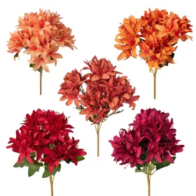   Buchet de flori artificiale, 5 fire, 29cm înălțime - Mix 36 buc.
