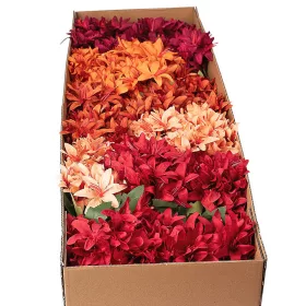   Buchet de flori artificiale, 5 fire, 29cm înălțime - Mix 36 buc.