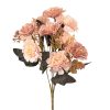 Buchet de flori artificiale, cu 5 ramuri, 29cm - Maro pudrat