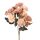 Buchet de flori artificiale, cu 5 ramuri, 29cm - Maro pudrat