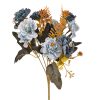 Buchet de flori artificiale, cu 5 ramuri, 29cm - Albastru