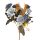 Buchet de flori artificiale, cu 5 ramuri, 29cm - Albastru