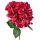 Buchet de flori artificiale Hortensii, cu 5 ramuri, 49cm - Roșu