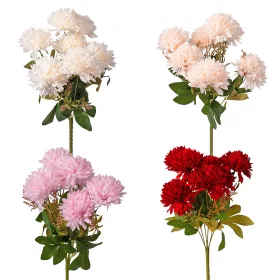   Buchet de flori artificiale Crizanteme, 7 fire, 42cm înălțime, floare: 9cm - Mix 30 buc.