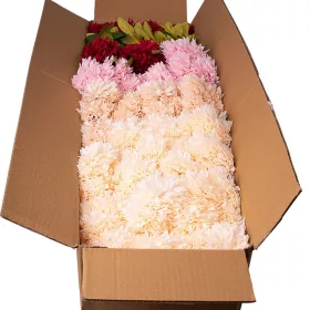   Buchet de flori artificiale Crizanteme, 7 fire, 42cm înălțime, floare: 9cm - Mix 30 buc.