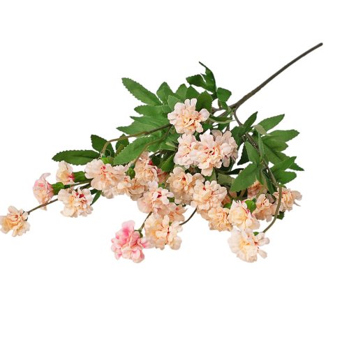 Ramură de garoafă de grădină, 70cm - Roz/Crem