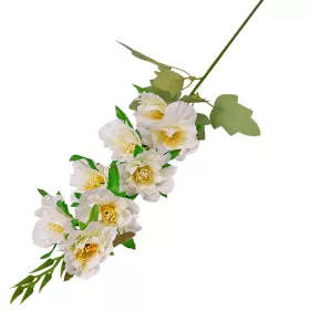 Ramură cu flori artificiale, 76cm - Alb