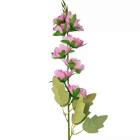 Ramură cu flori artificiale, 76cm - Roz deschis