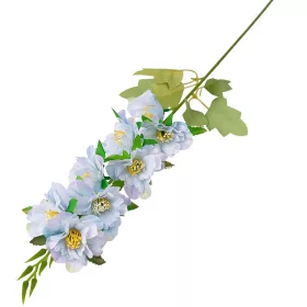 Ramură cu flori artificiale, 76cm - Albastru deschis