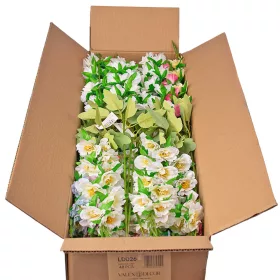 Ramură cu flori artificiale, 76cm - Mix 48 buc.