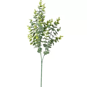 Buchet de eucalipt, 3 ramuri, 70cm - Verde / Alb