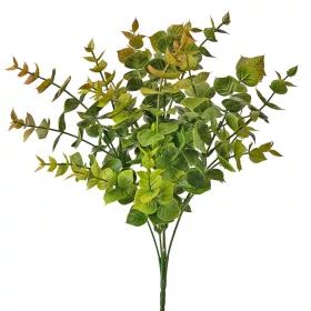 Buchet de eucalipt, 5 ramuri, 37cm - Verde / Maro