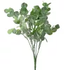 Buchet de eucalipt, 7 ramuri, 34cm - Verde închis