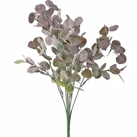 Buchet de eucalipt, 7 ramuri, 34cm - Verde / Mov