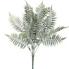 Buchet de ferigă, 7 ramuri, 41cm - Verde / Alb