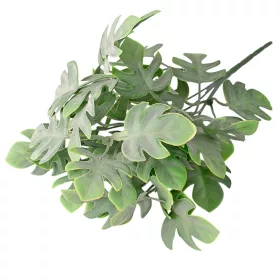   Buchet de monstera artificială, 5 ramuri, 35cm - Verde deschis