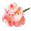 Buchet de orhidee real touch, 6 fire, 33cm - Roz