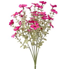 Buchet de flori artificiale din mătase, 40cm - Ciclam
