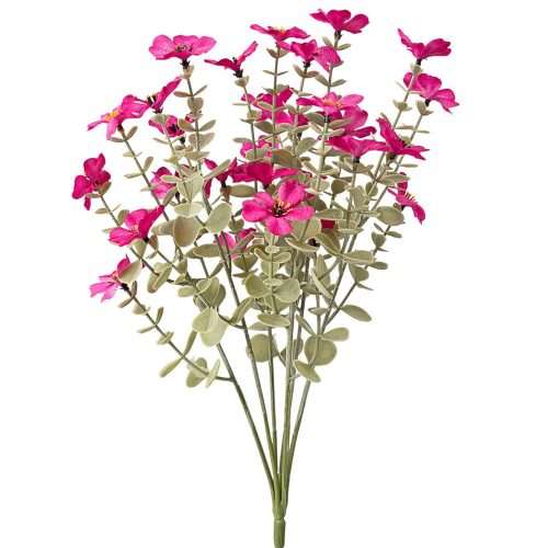 Buchet de flori artificiale din mătase, 40cm - Ciclam
