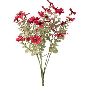 Buchet de flori artificiale din mătase, 40cm - Roșu