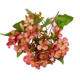 Buchet de flori mici din mătase, 28cm - Portocaliu