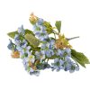 Buchet de flori mici din mătase, 28cm - Albastru
