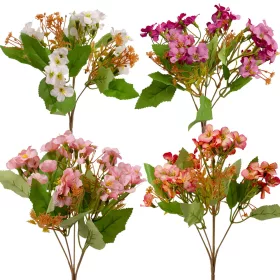 Buchet de flori mici din mătase, 28cm - Mix 60 bucăți