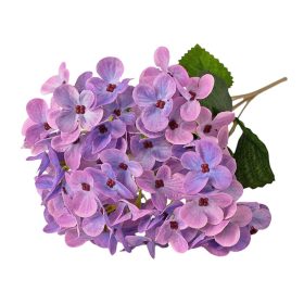 Buchet de hortensie din mătase, 34cm - Lavandă