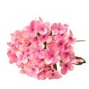 Buchet de hortensie din mătase, 34cm - Piersică / Roz