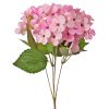 Buchet de hortensie din mătase, 34cm - Roz deschis