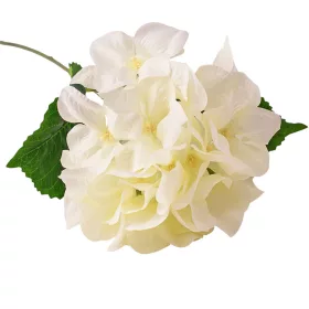 Buchet de hortensie din mătase, 60cm - Crem