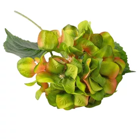 Buchet de hortensie din mătase, 60cm - Verde