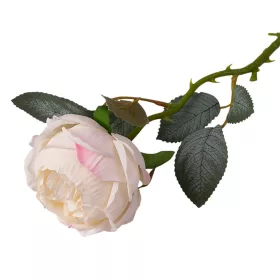 Fir de bujor din mătase, 51cm - Alb