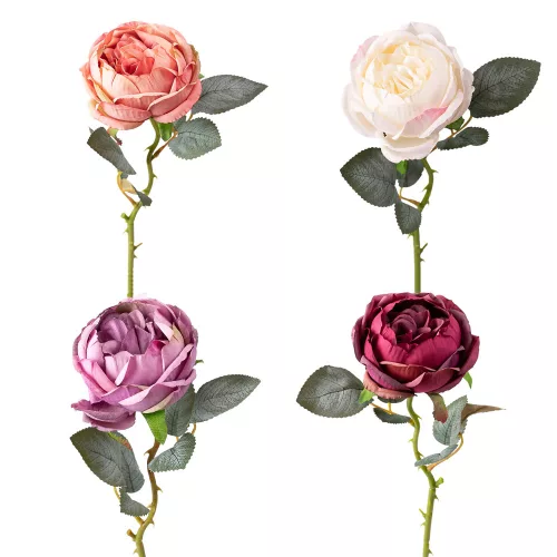 Fir de bujor din mătase, 51cm - Mix 48 bucăți