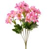 Buchet de flori artificiale din mătase, 33cm - Roz închis