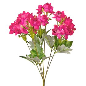 Buchet de flori artificiale din mătase, 33cm - Ciclam