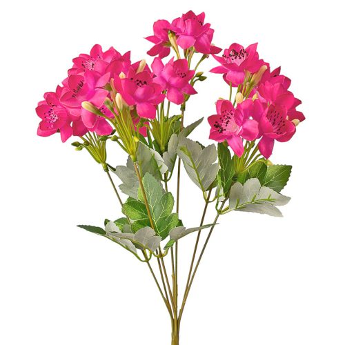 Buchet de flori artificiale din mătase, 33cm - Ciclam