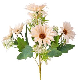Buchet de gerbera din mătase, 29cm - Ecru