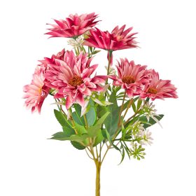 Buchet de gerbera din mătase, 29cm - Roz închis