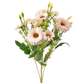 Buchet de flori artificiale din mătase, 33cm - Ecru