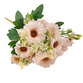 Buchet de flori artificiale din mătase, 33cm - Ecru