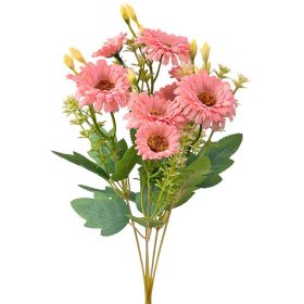 Buchet de flori artificiale din mătase, 33cm - Roz