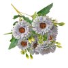 Buchet de flori artificiale din mătase, 33cm - Albastru
